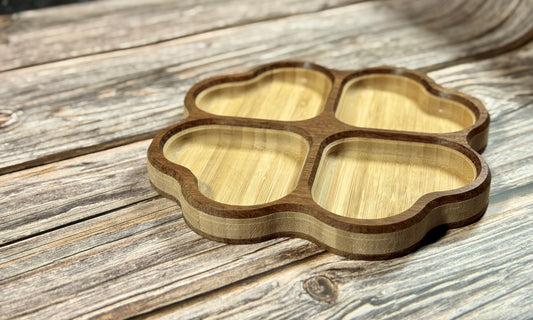 Round Bottom Carved Accessory Tray