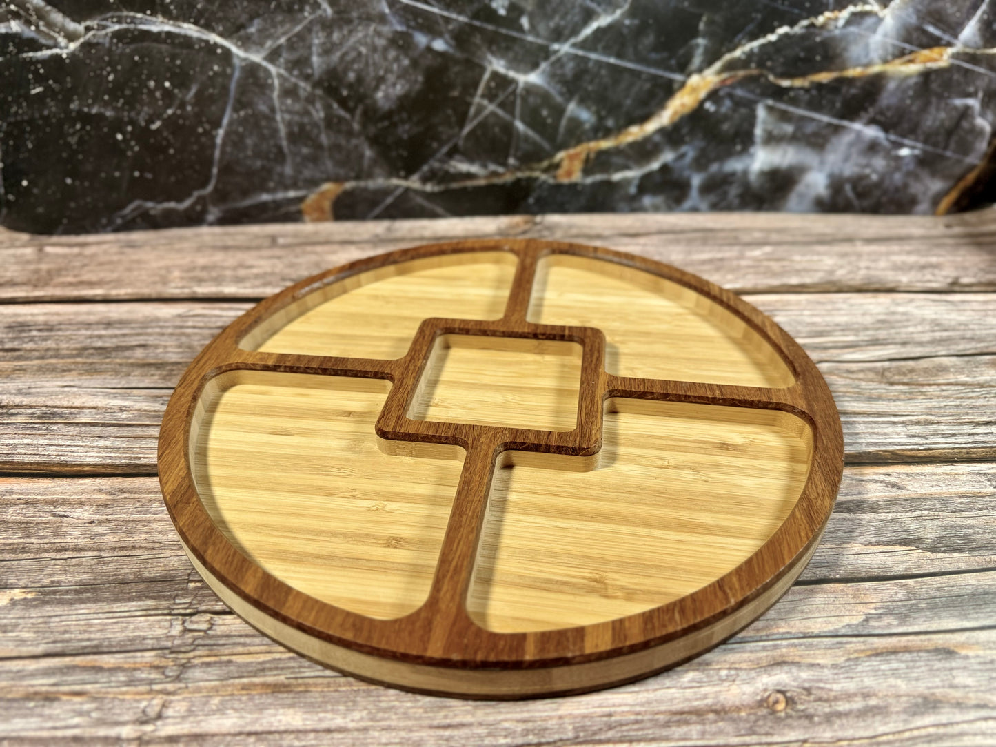 Carved Wooden Accessory Tray with Flocked Liner – Small, Medium & Large Sizes