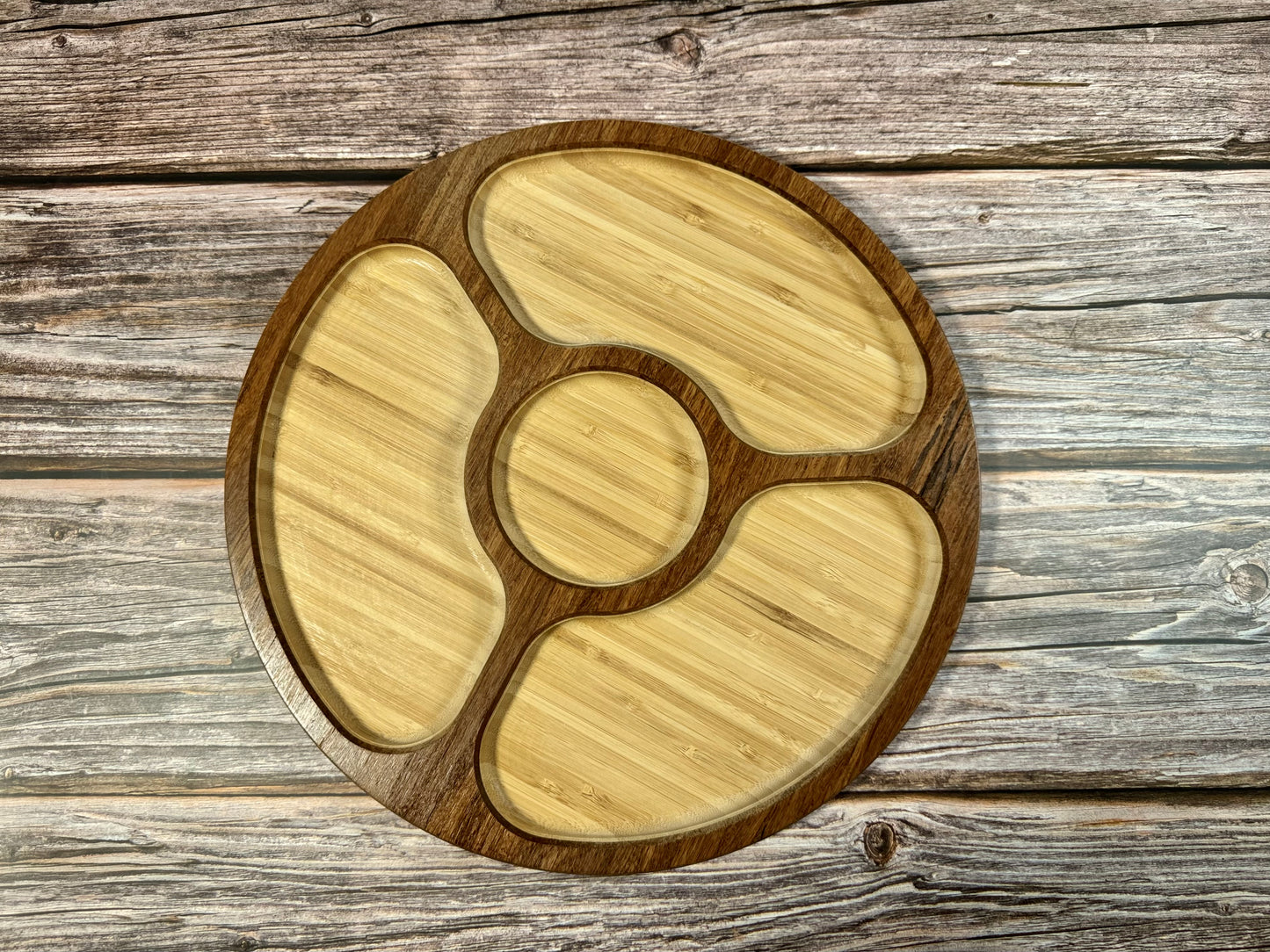 Round Bottom Carved Accessory Tray