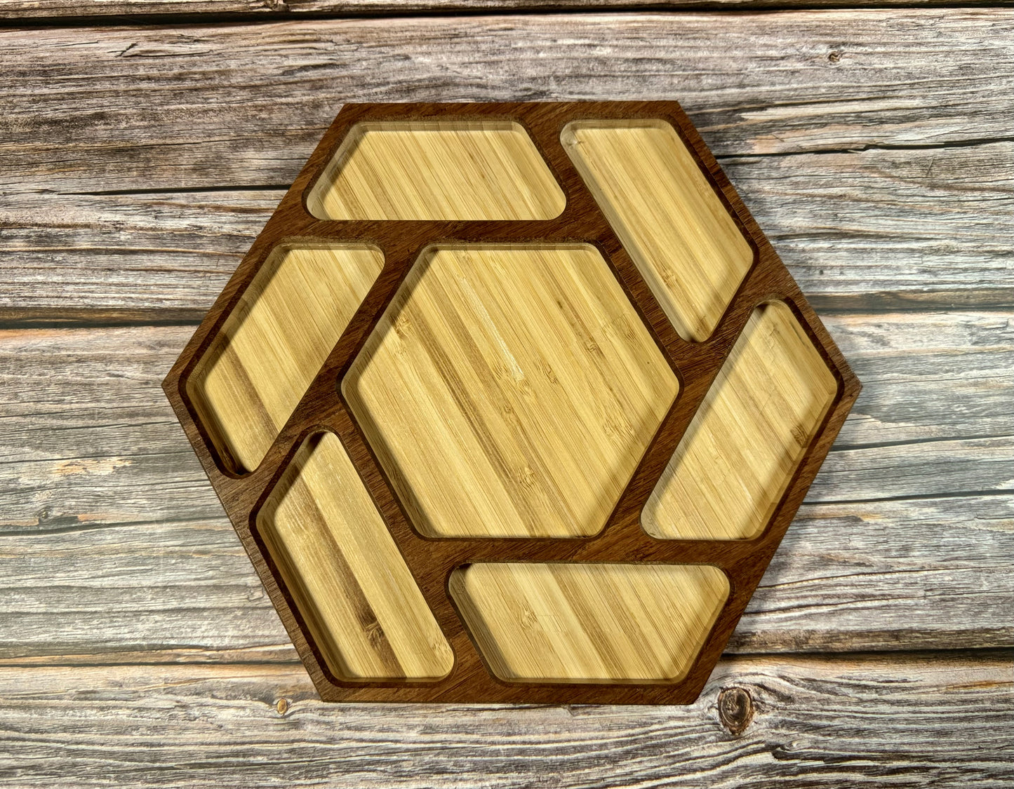 Carved Wooden Accessory Tray with Flocked Liner – Small, Medium & Large Sizes