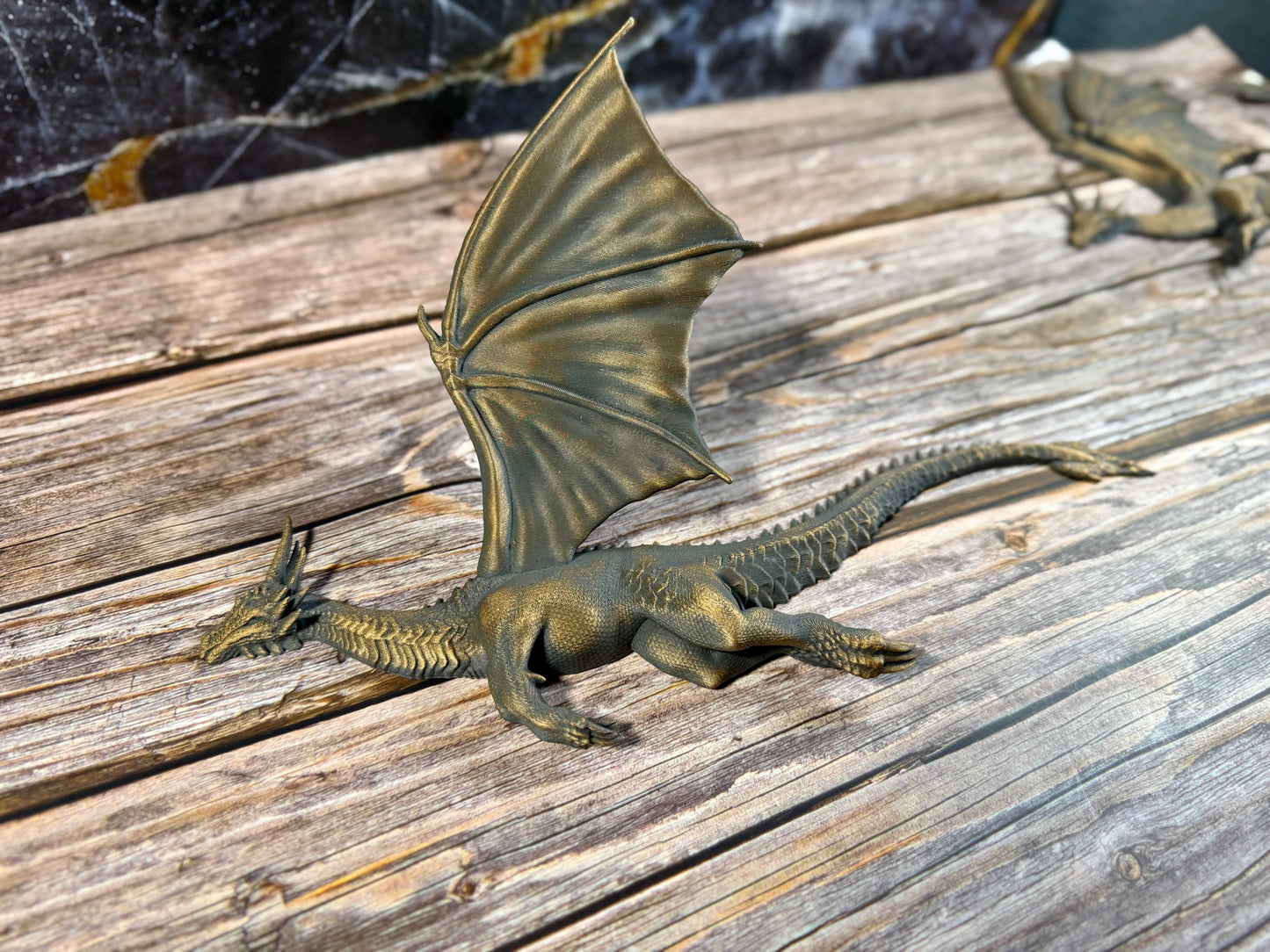 Dragons in Flight Wall Art Set of Three Fantasy Silhouette Decor