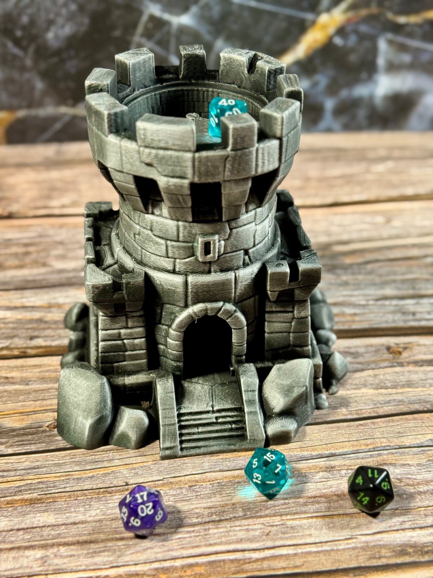 Castle Dice Tower Fantasy Gaming Accessory for DnD and RPG