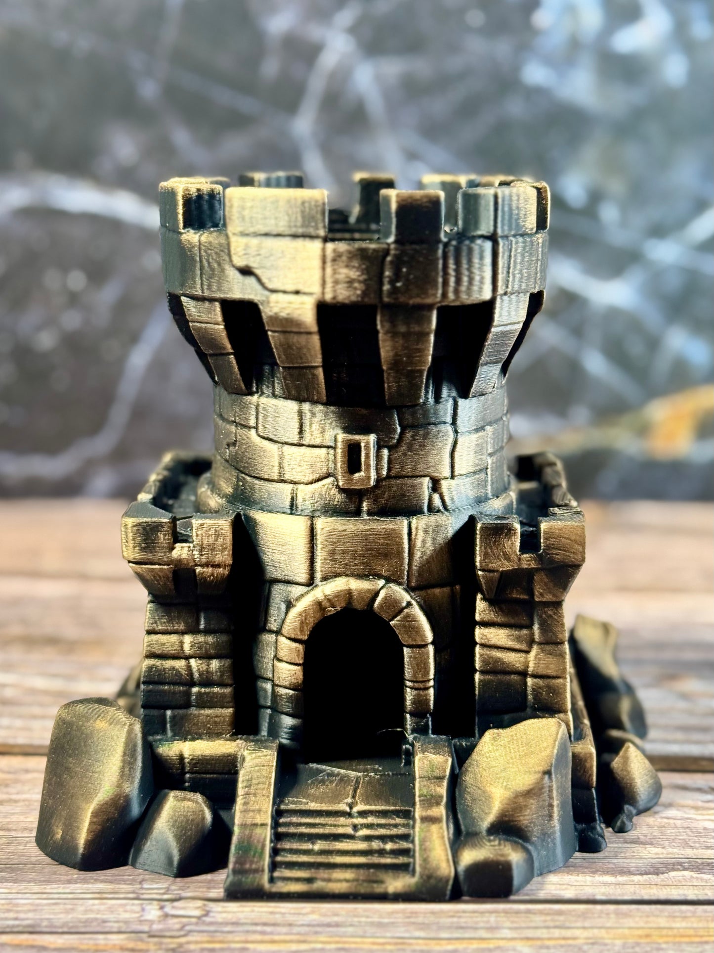 Castle Dice Tower Fantasy Gaming Accessory for DnD and RPG