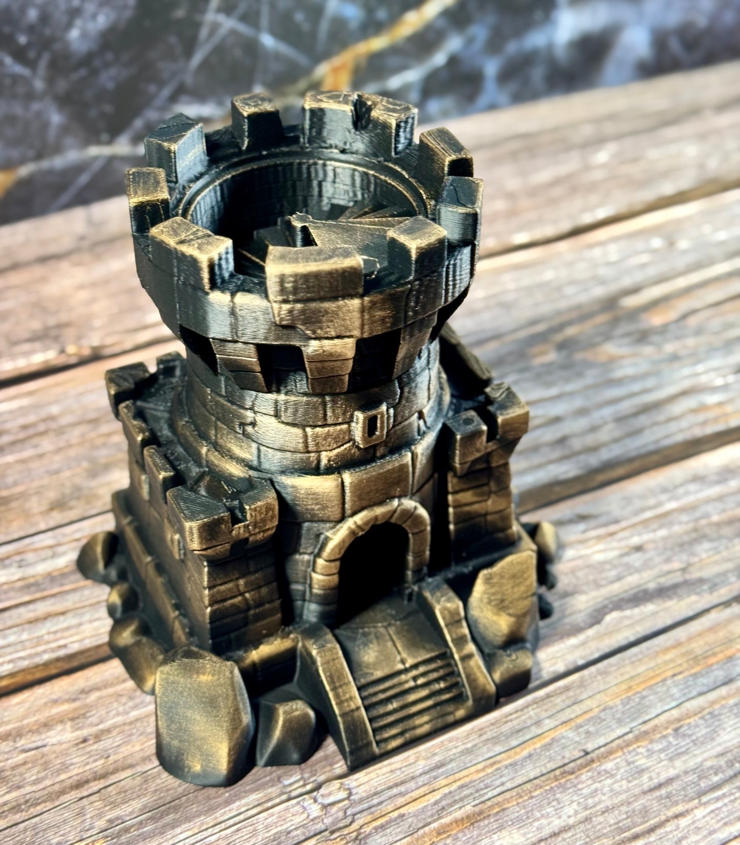 Castle Dice Tower Fantasy Gaming Accessory for DnD and RPG