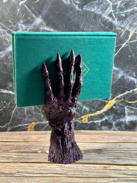 Death’s Grasp Bookholder Handcrafted Book Stand for Fantasy Fans