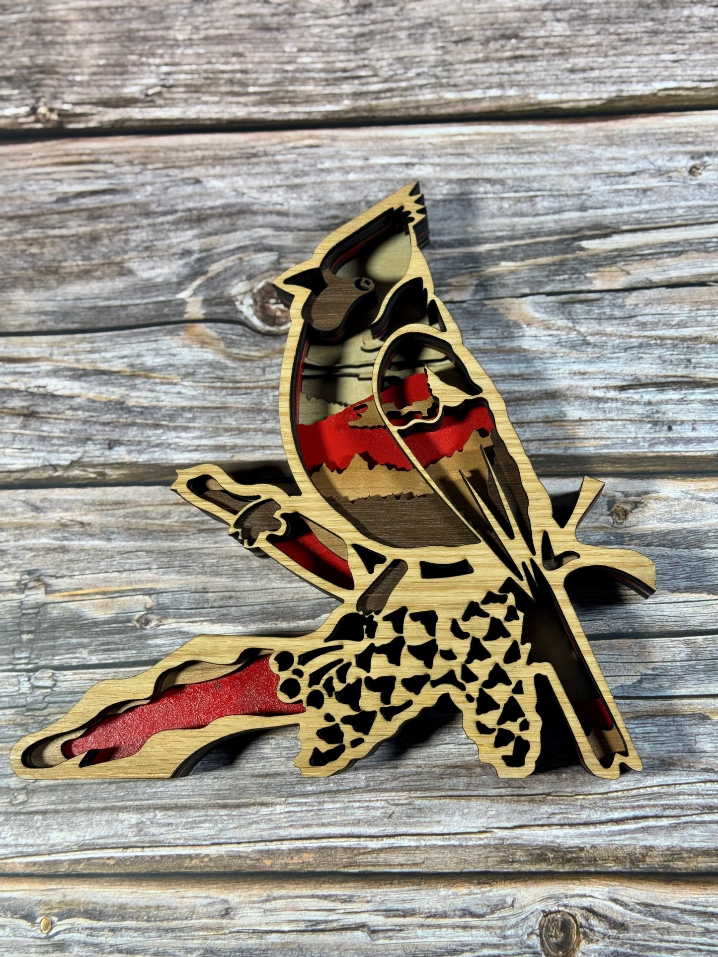 Multi-Layered Laser-Cut Wooden Animal Wall Art