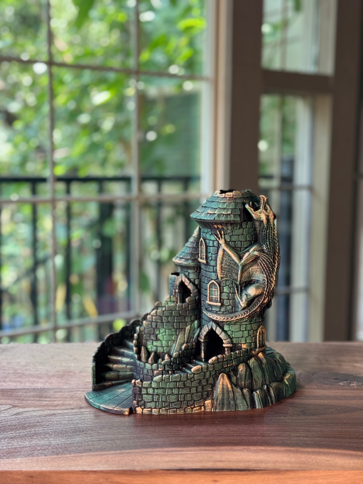 Castle Dice Tower Fantasy Gaming Accessory for DnD and RPG
