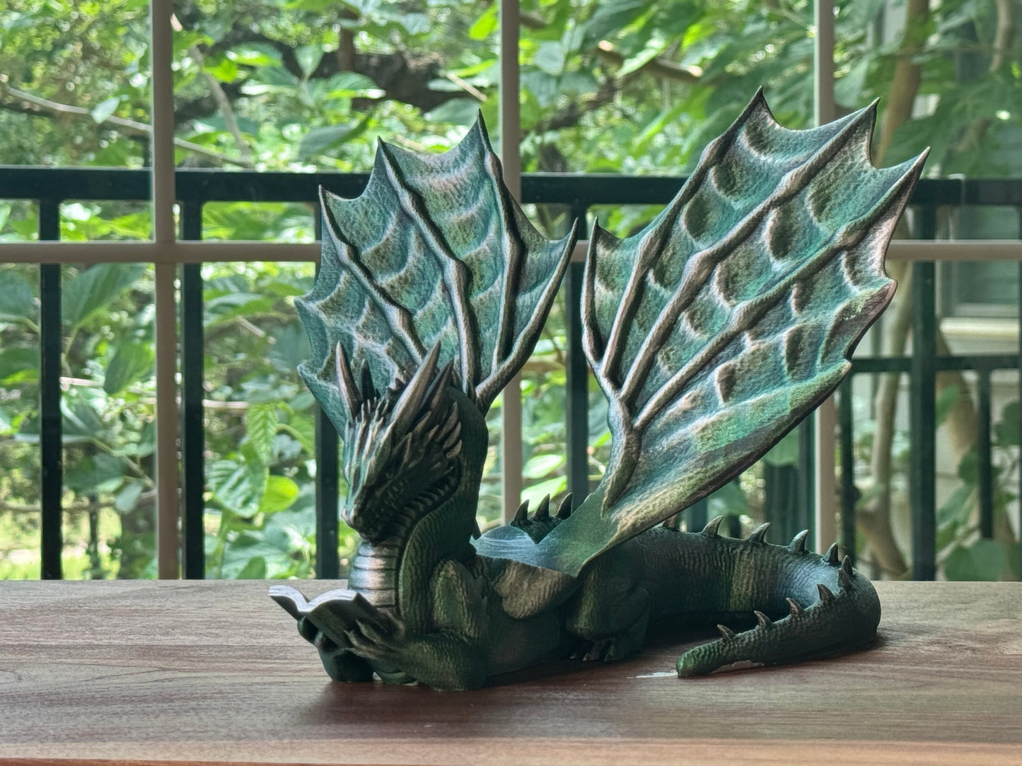 Book Wyrm Hand Finished Dragon Page Holder and Display Stand