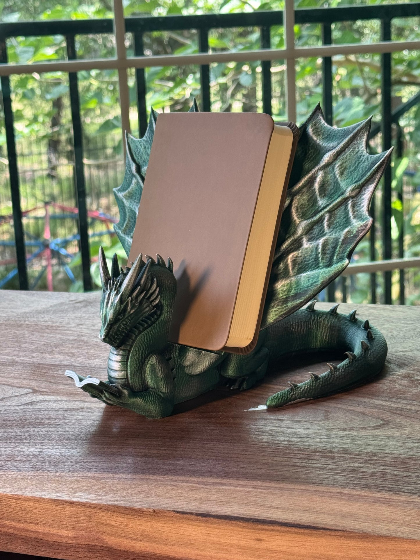 Book Wyrm Hand Finished Dragon Page Holder and Display Stand