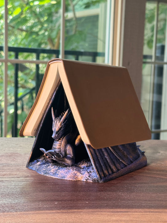 Book Wyrm Hand Finished Dragon Page Holder and Display Stand