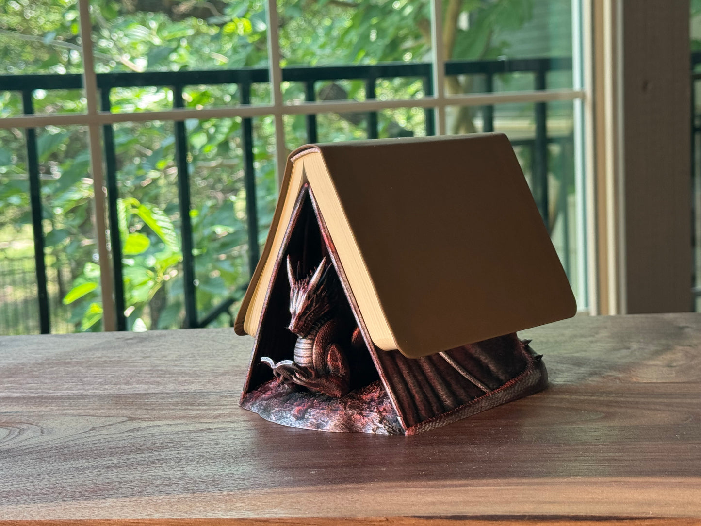 Book Wyrm Hand Finished Dragon Page Holder and Display Stand