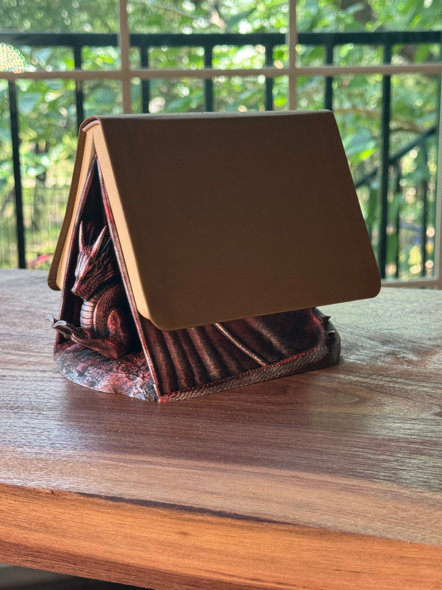 Book Wyrm Hand Finished Dragon Page Holder and Display Stand