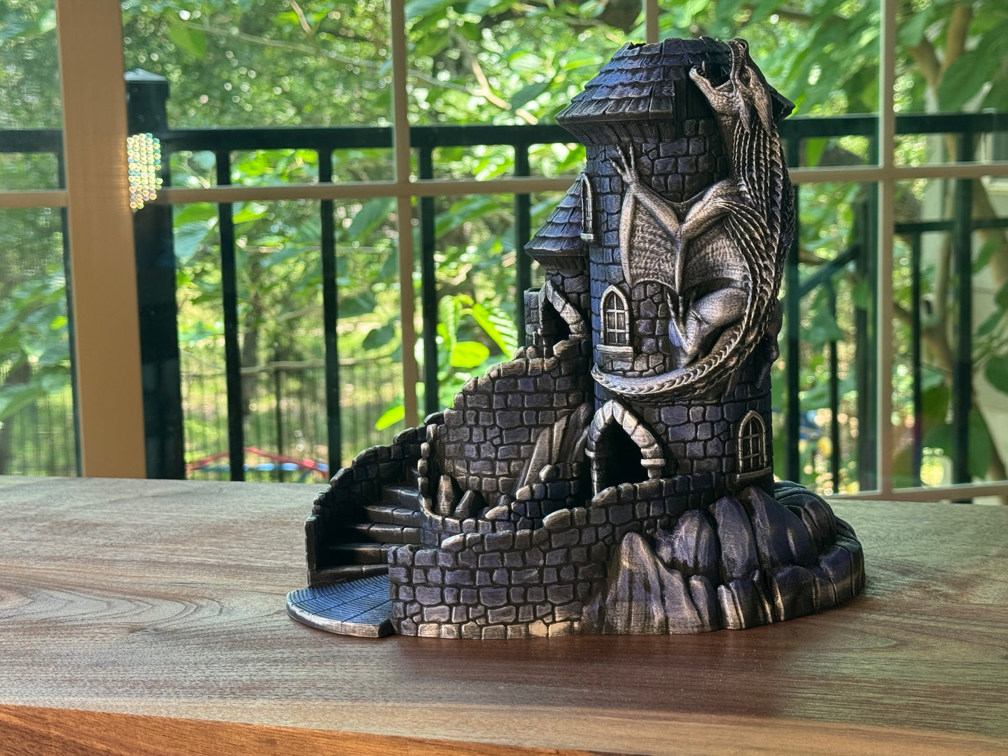 Castle Dice Tower Fantasy Gaming Accessory for DnD and RPG