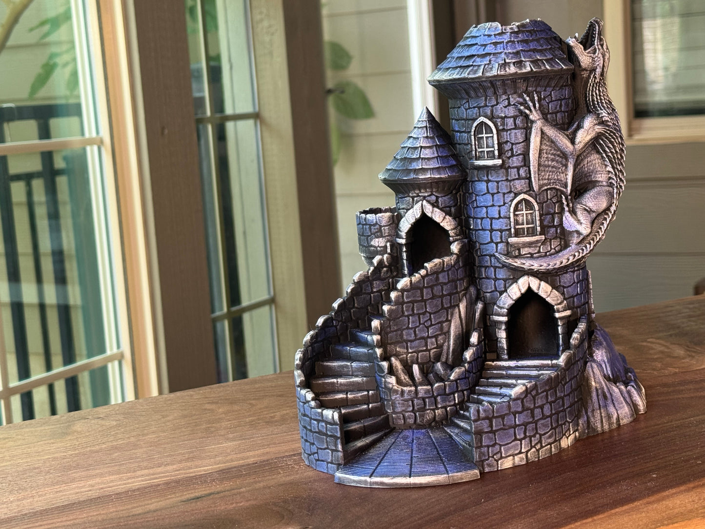 Castle Dice Tower Fantasy Gaming Accessory for DnD and RPG