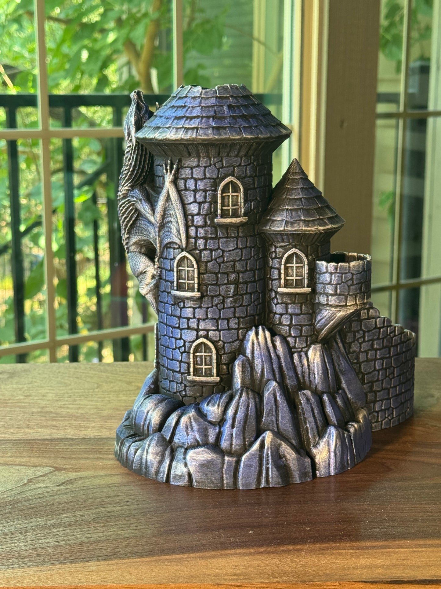 Castle Dice Tower Fantasy Gaming Accessory for DnD and RPG
