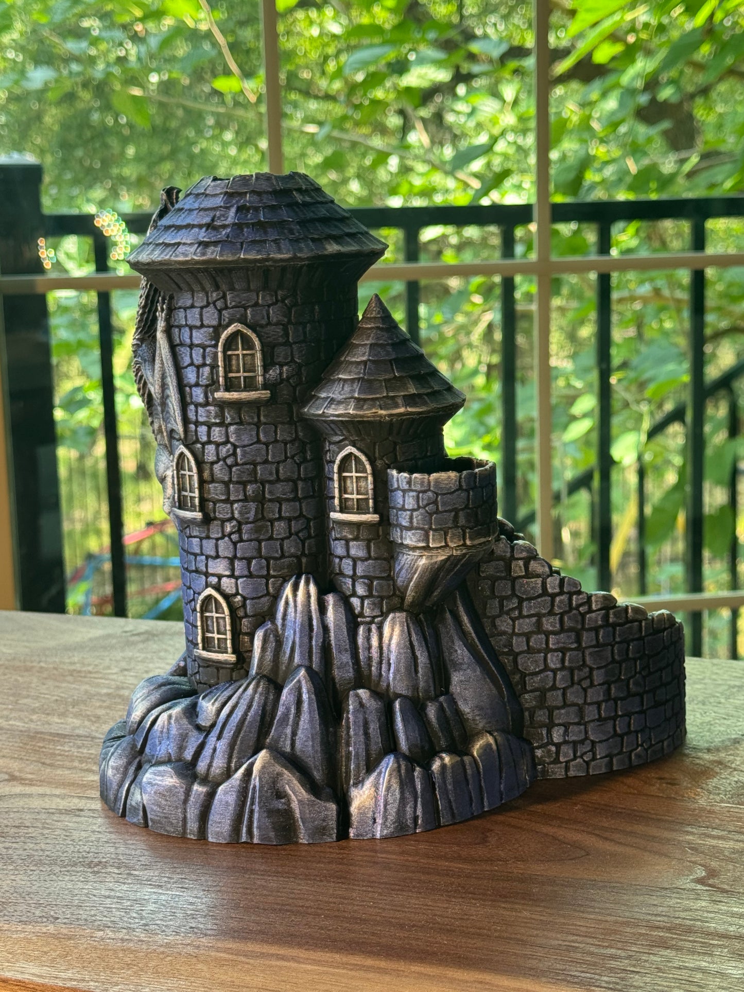 Castle Dice Tower Fantasy Gaming Accessory for DnD and RPG