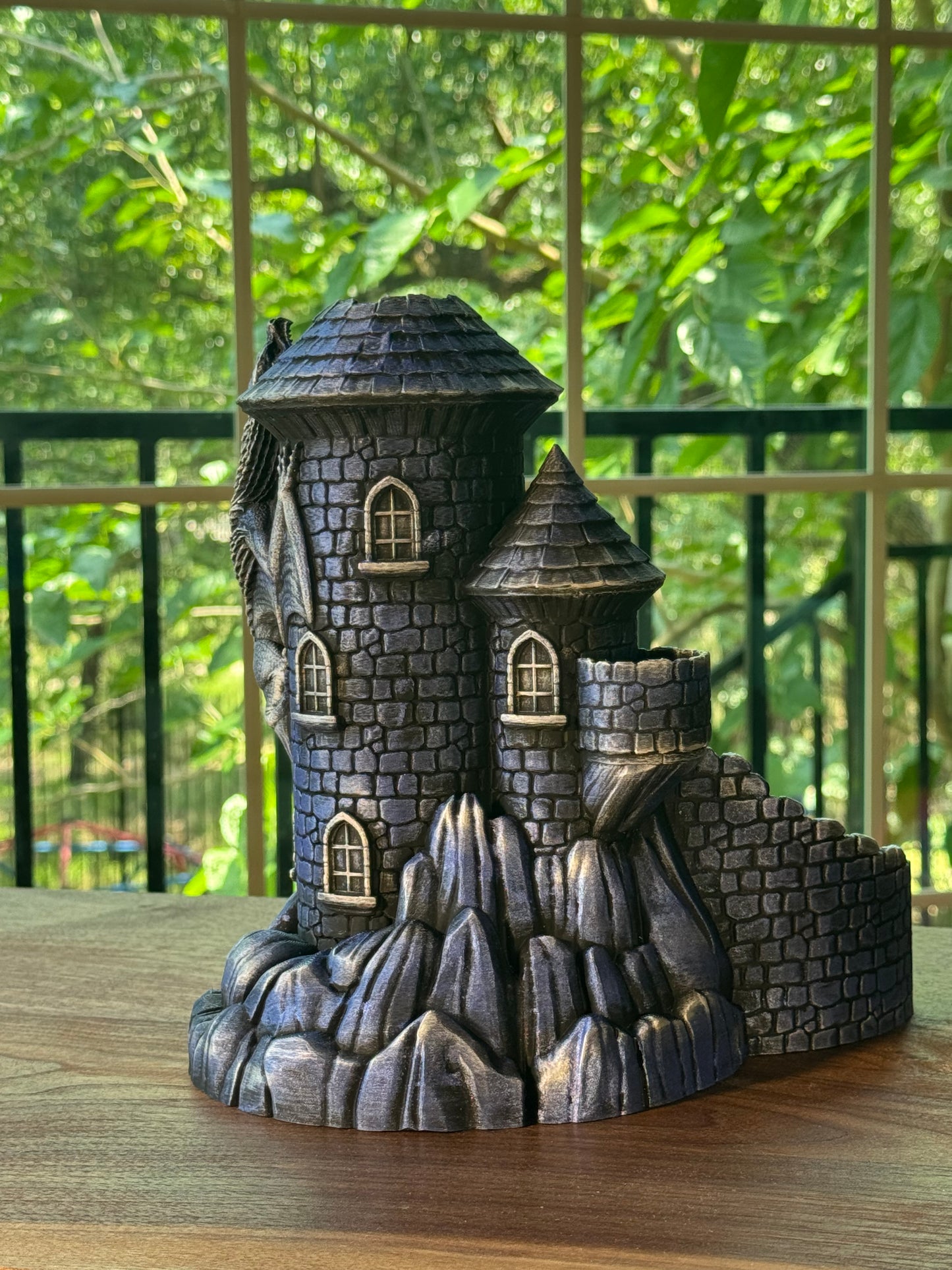 Castle Dice Tower Fantasy Gaming Accessory for DnD and RPG