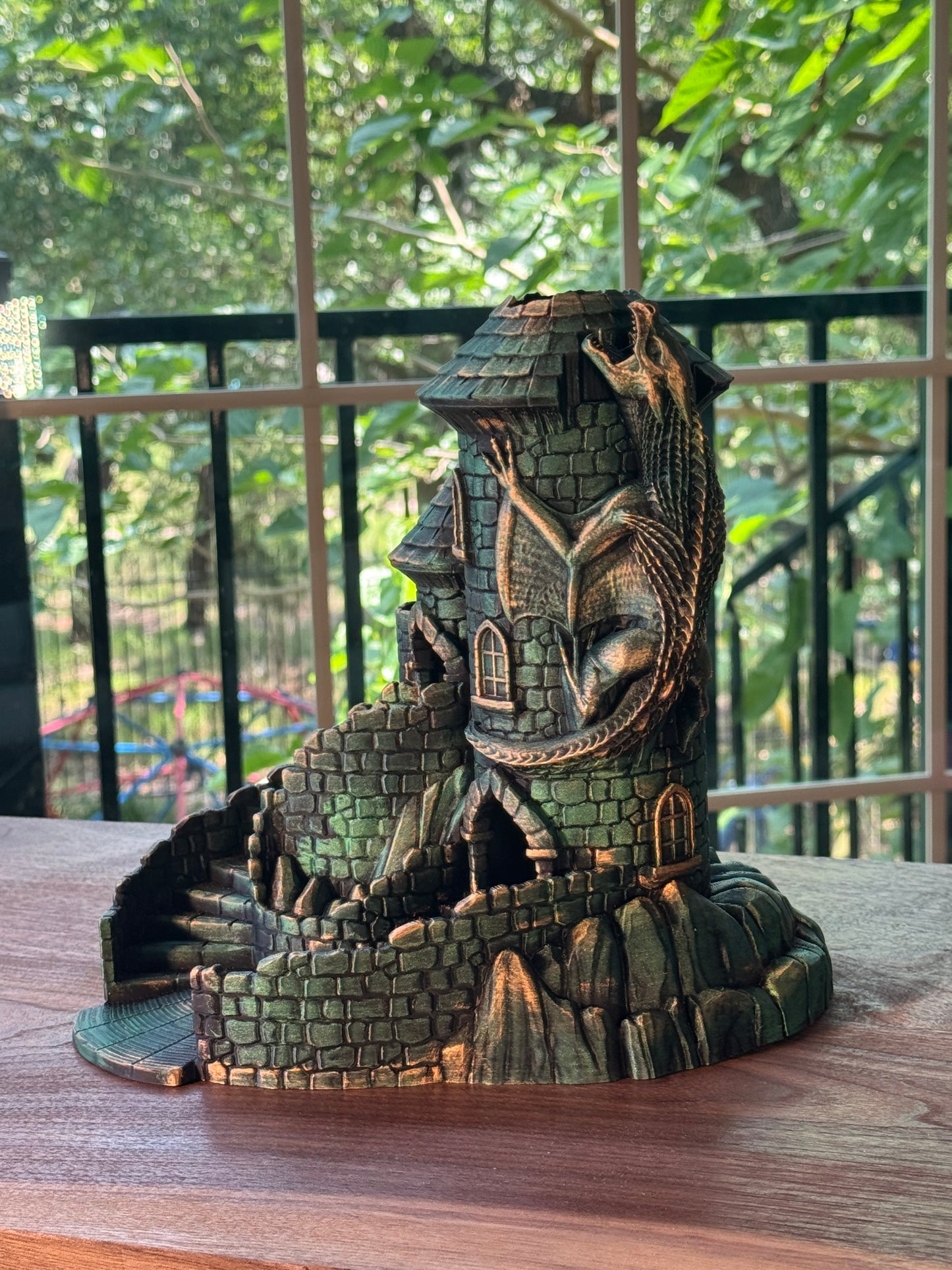 Castle Dice Tower Fantasy Gaming Accessory for DnD and RPG