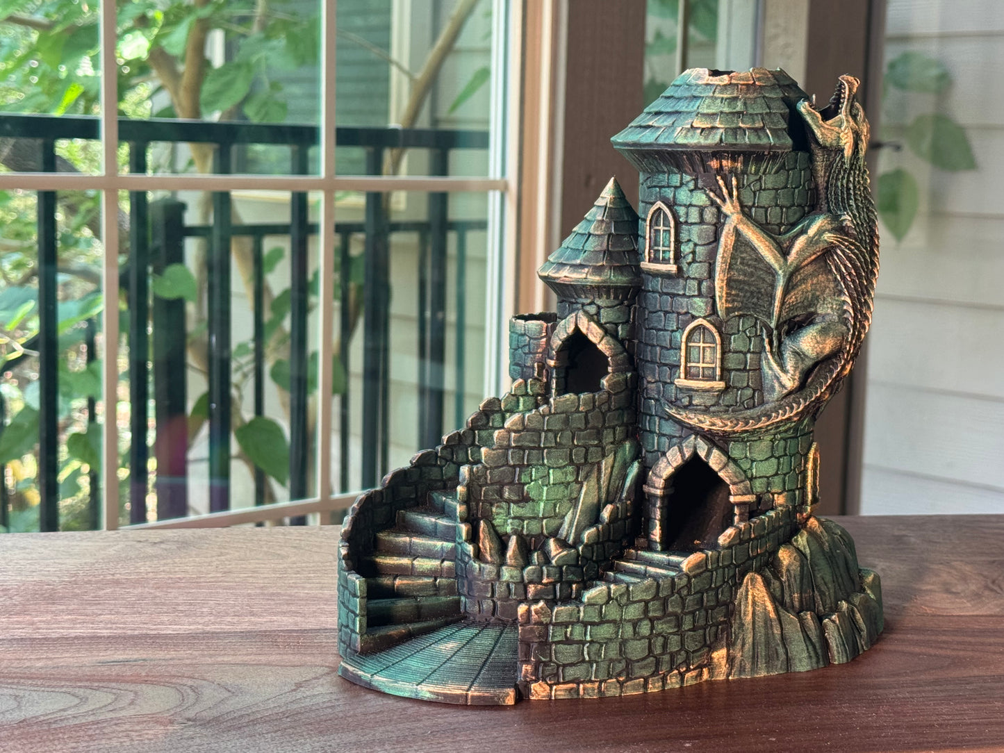 Castle Dice Tower Fantasy Gaming Accessory for DnD and RPG