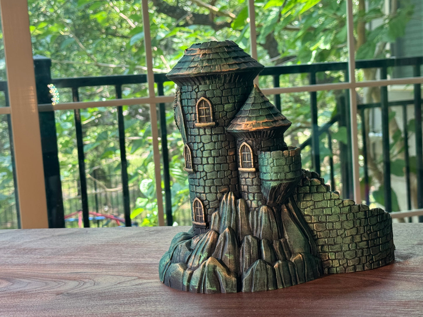 Castle Dice Tower Fantasy Gaming Accessory for DnD and RPG