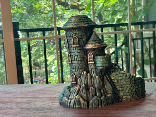 Castle Dice Tower Fantasy Gaming Accessory for DnD and RPG