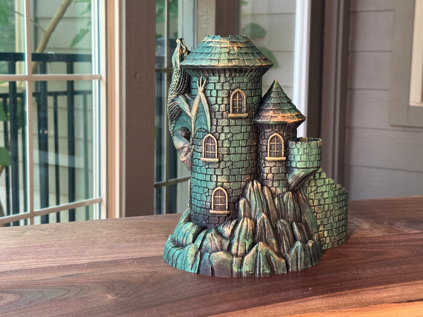 Castle Dice Tower Fantasy Gaming Accessory for DnD and RPG