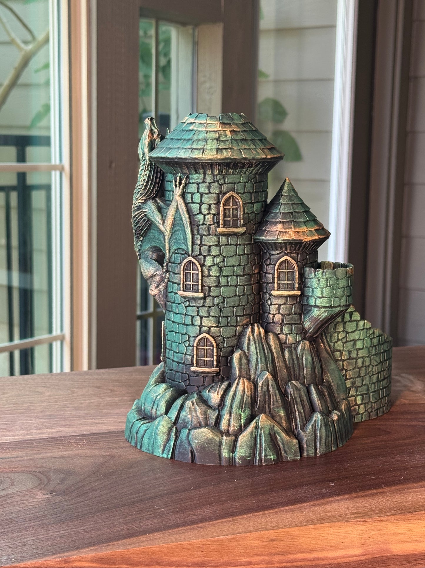 Castle Dice Tower Fantasy Gaming Accessory for DnD and RPG