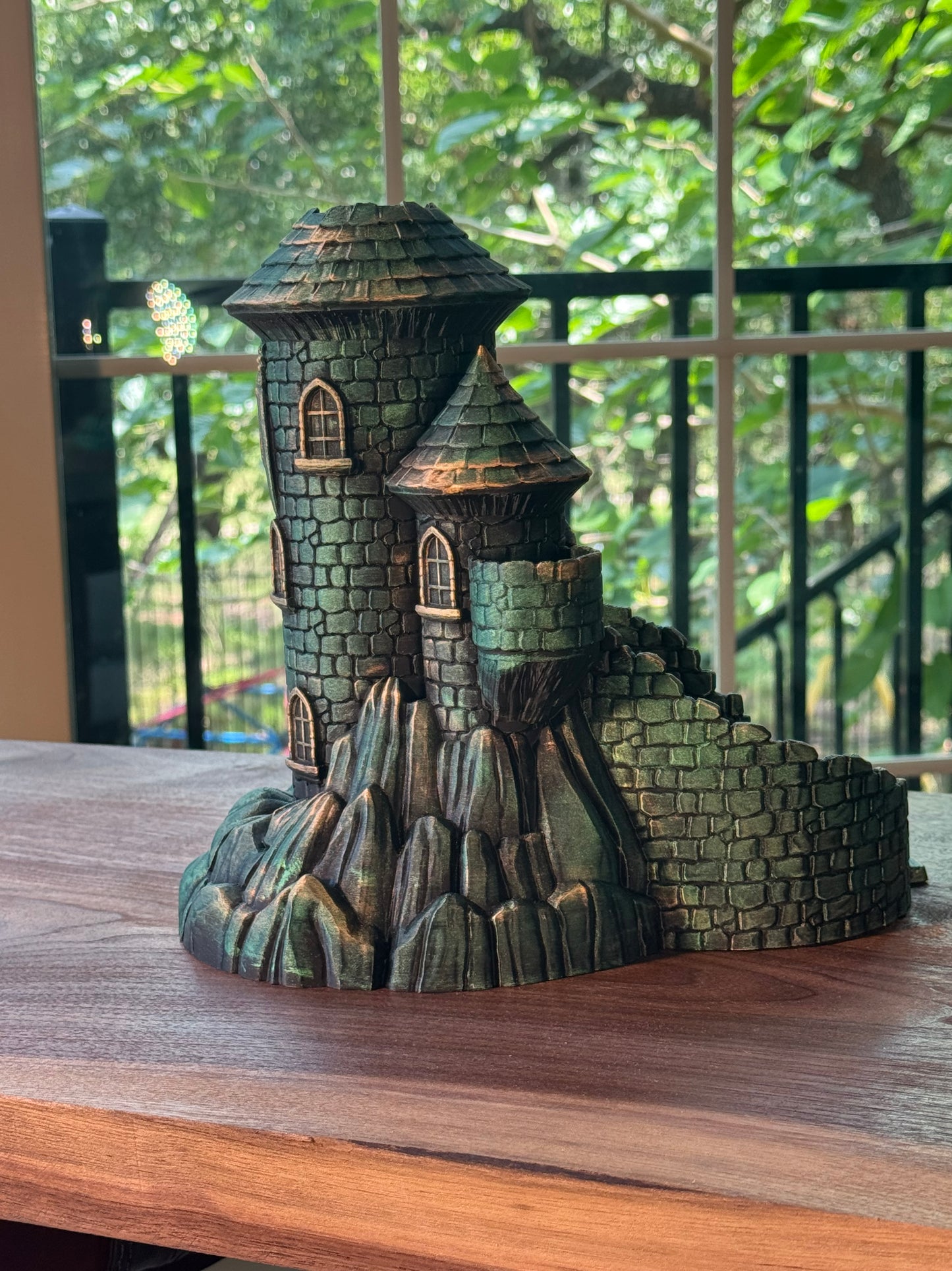 Castle Dice Tower Fantasy Gaming Accessory for DnD and RPG