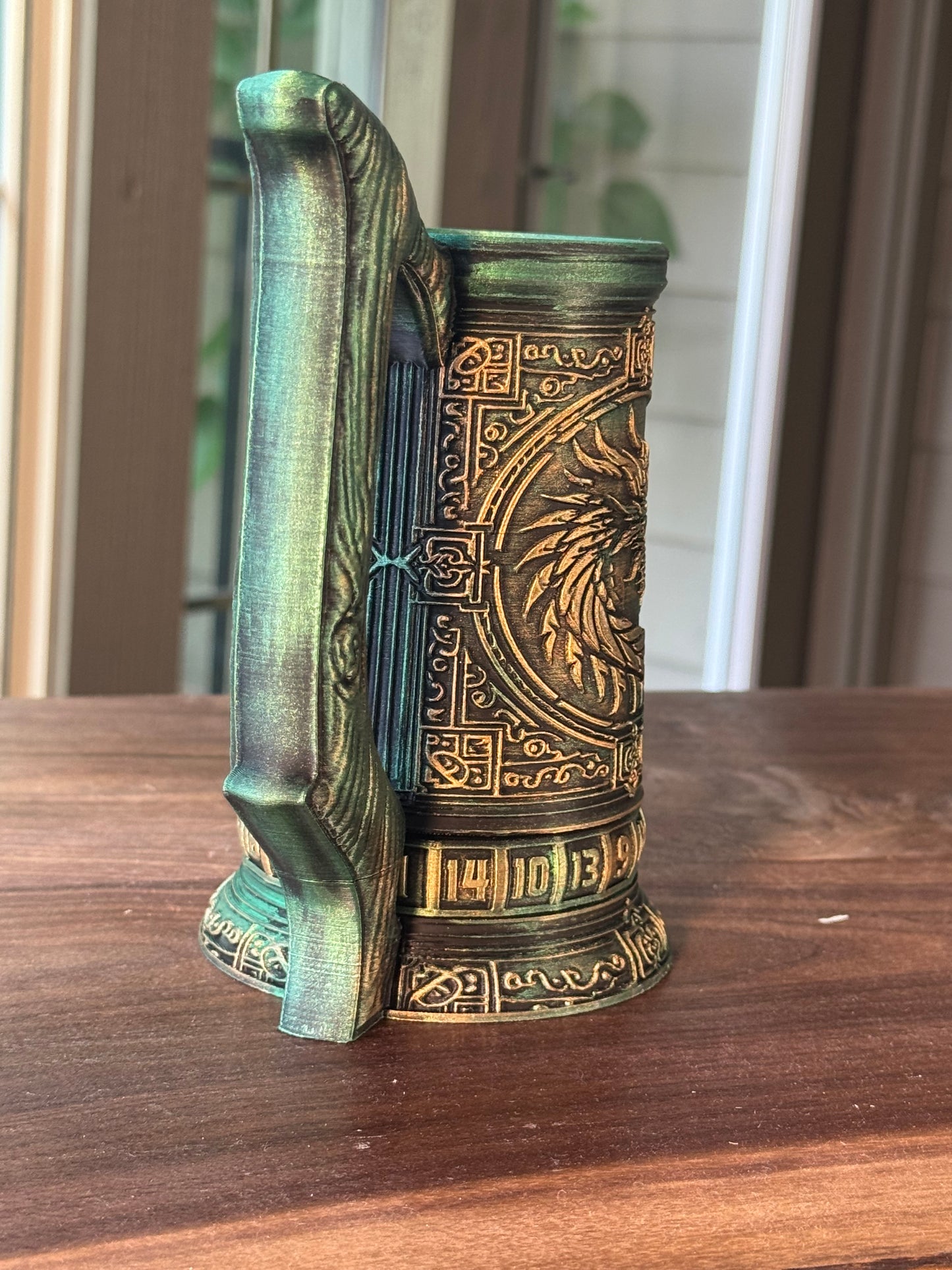 D20 Can Holder with Magnetic Dice Base – Tree of Life & More Designs