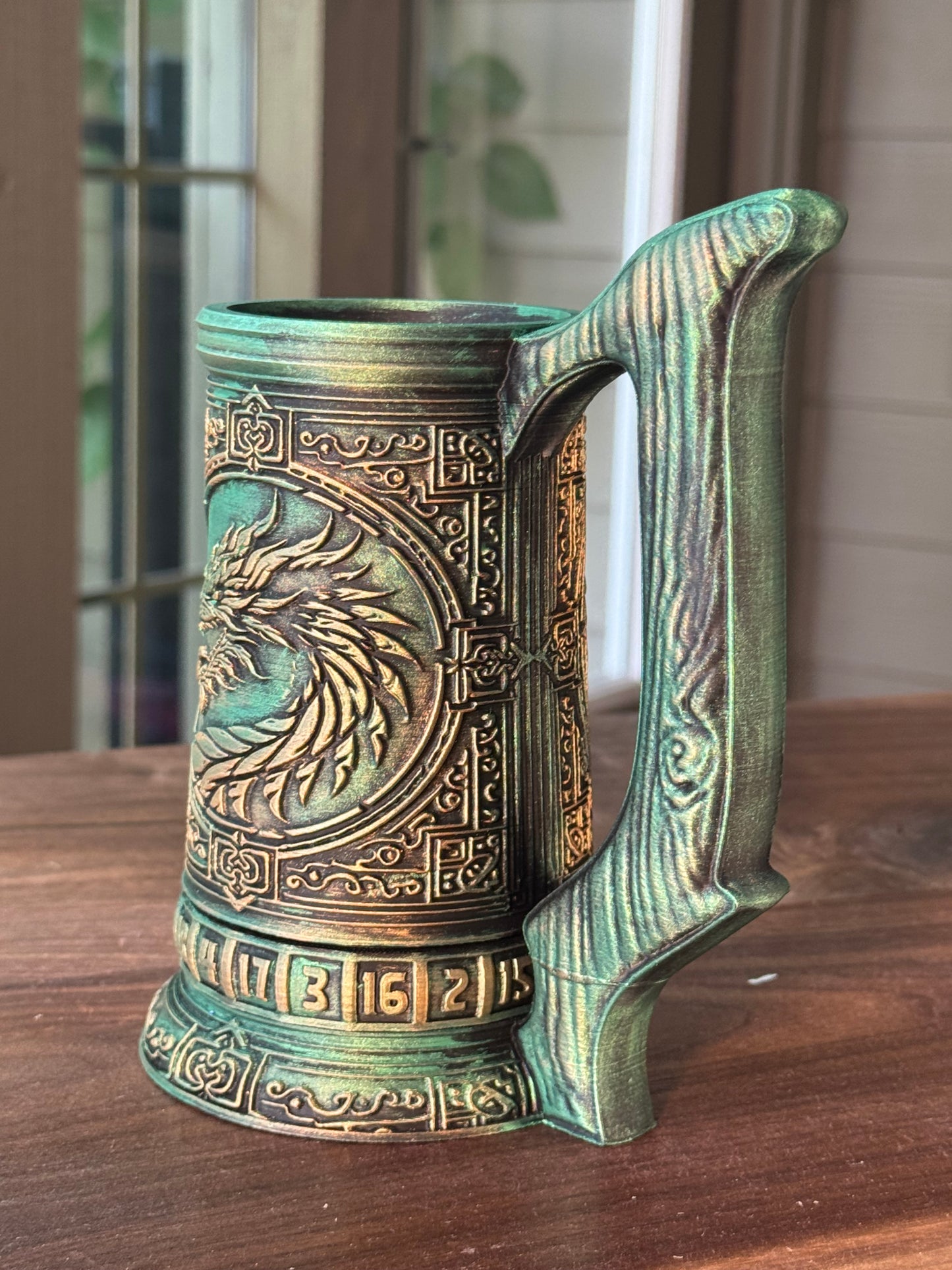 D20 Can Holder with Magnetic Dice Base – Tree of Life & More Designs