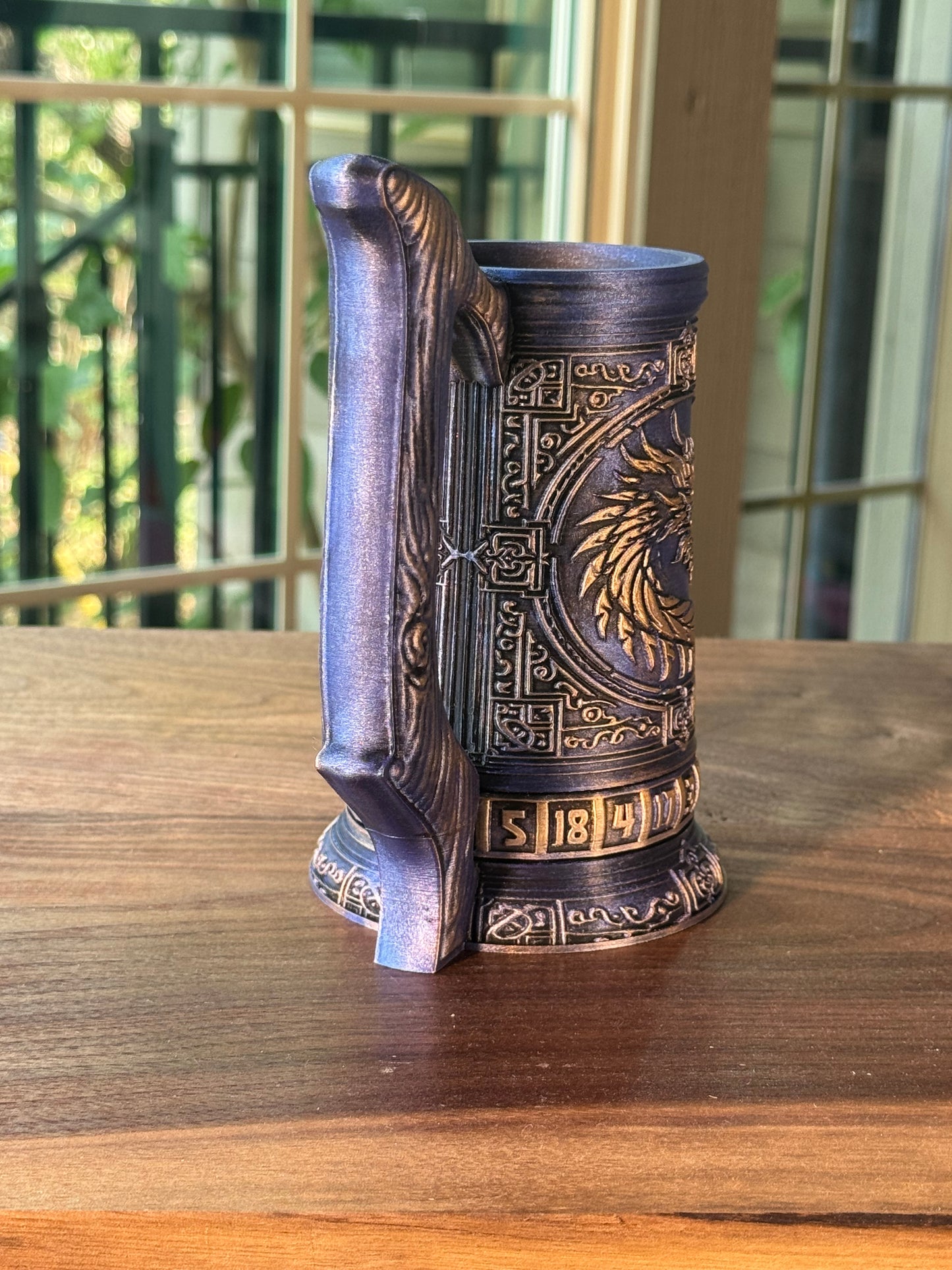 D20 Can Holder with Magnetic Dice Base – Tree of Life & More Designs