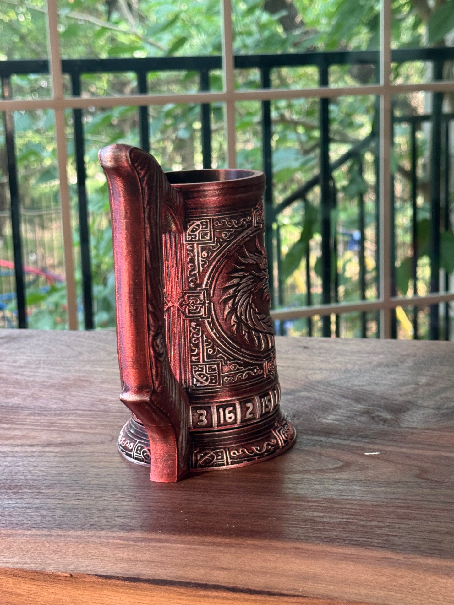 D20 Can Holder with Magnetic Dice Base – Tree of Life & More Designs