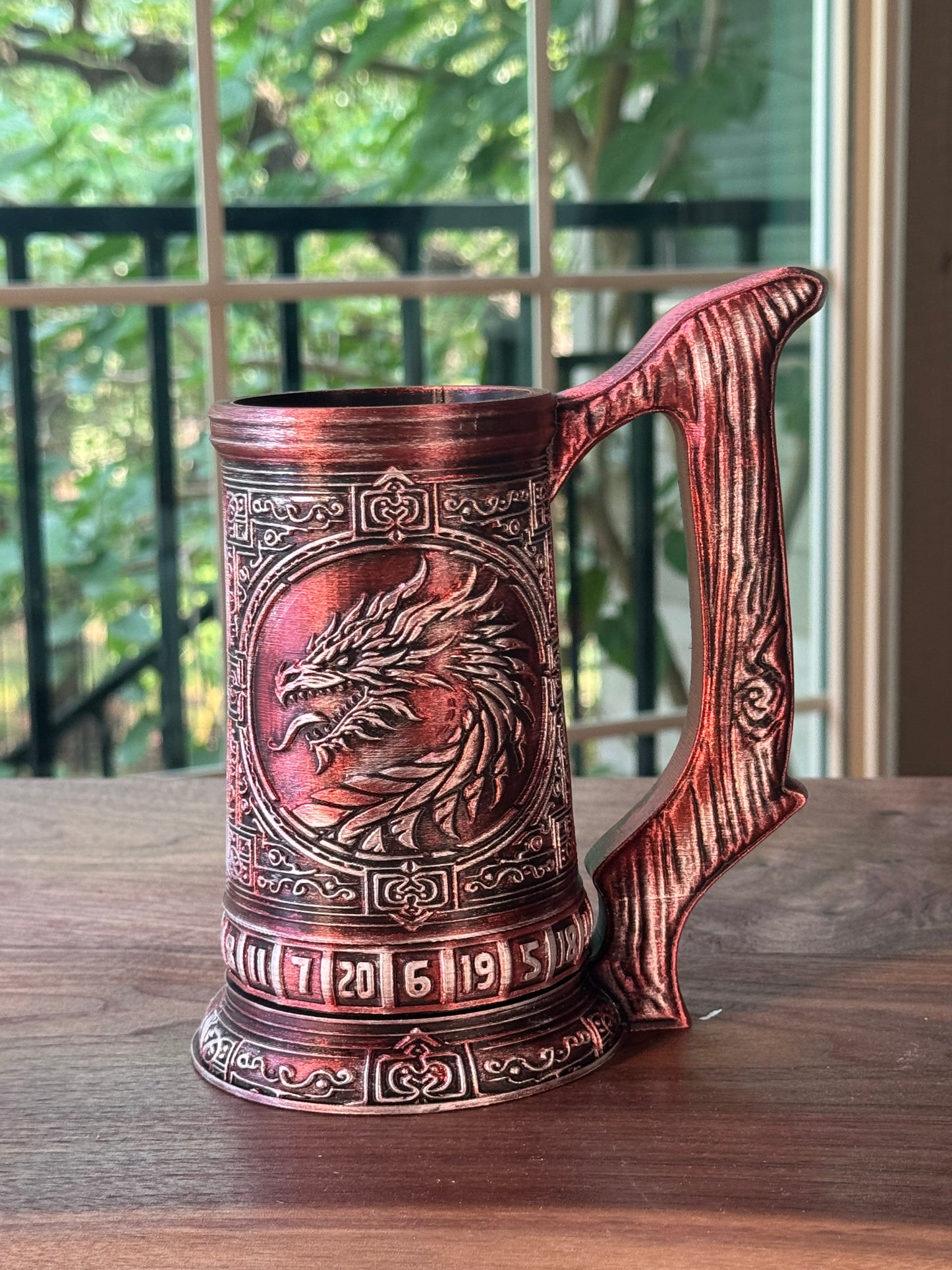 D20 Can Holder with Magnetic Dice Base – Tree of Life & More Designs