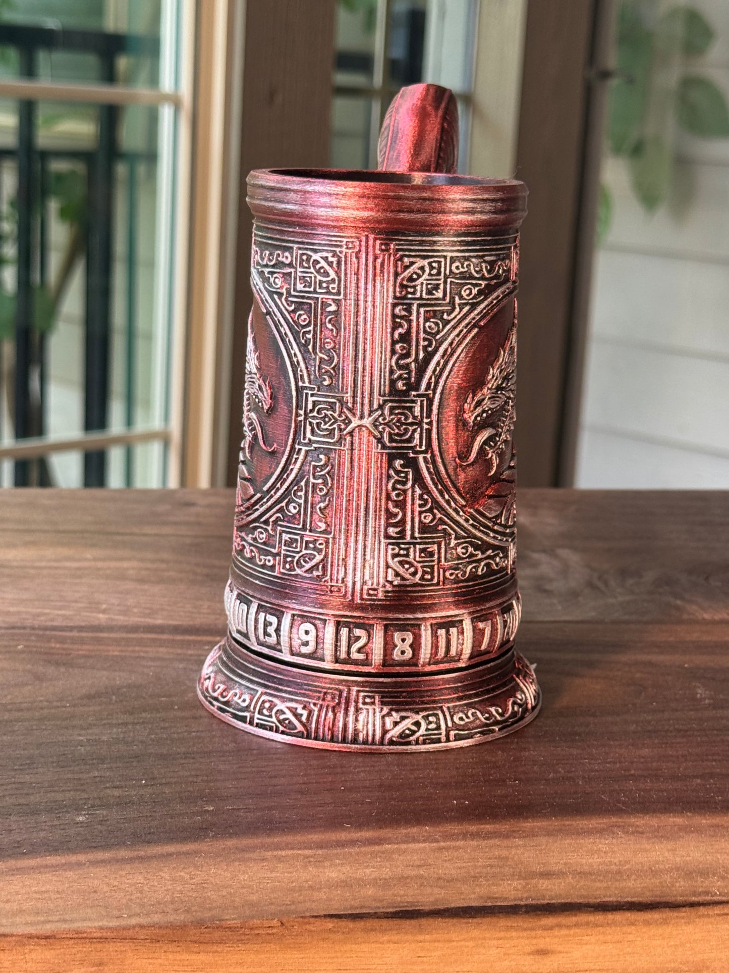 D20 Can Holder with Magnetic Dice Base – Tree of Life & More Designs