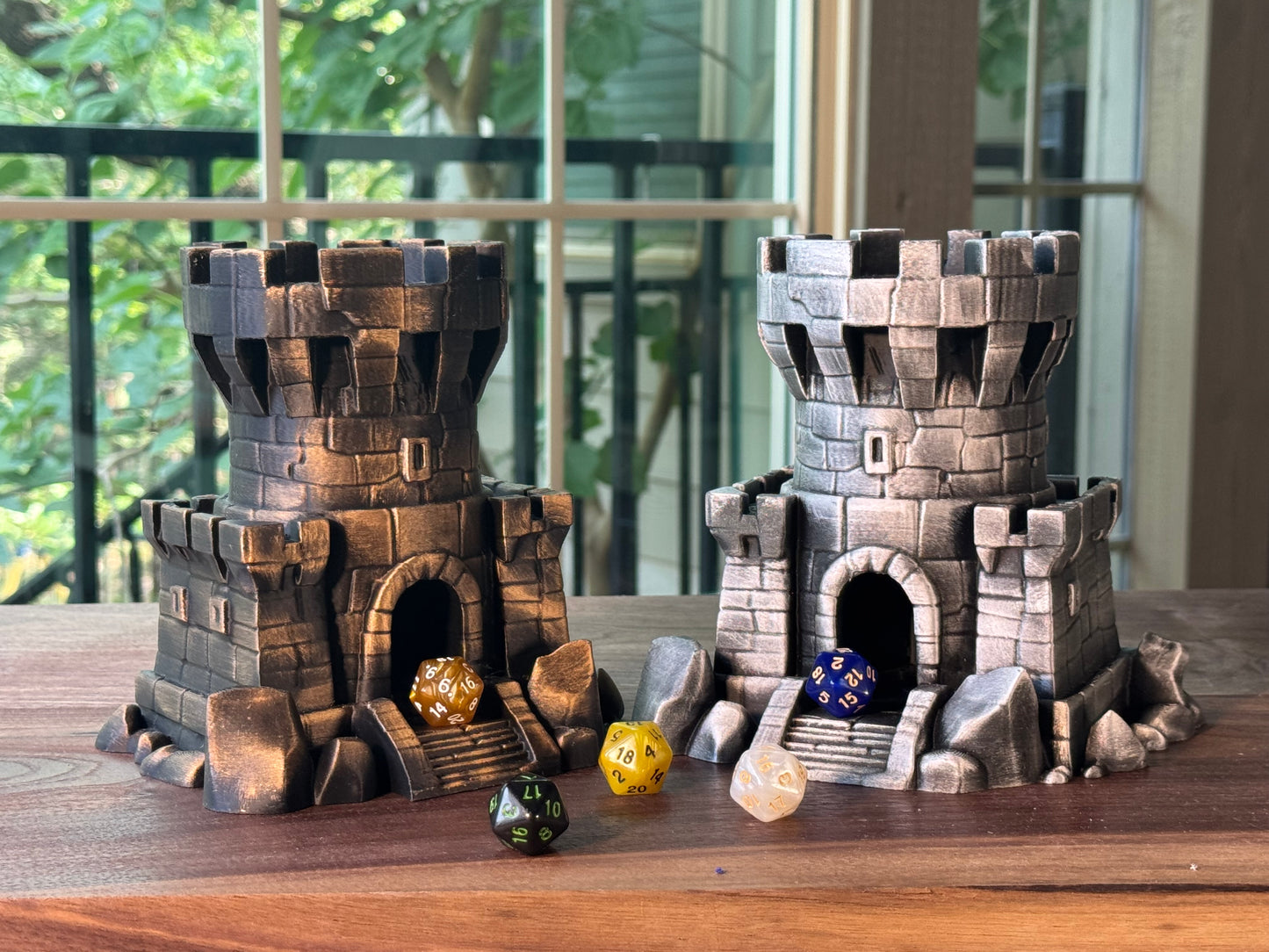 Castle Dice Tower Fantasy Gaming Accessory for DnD and RPG
