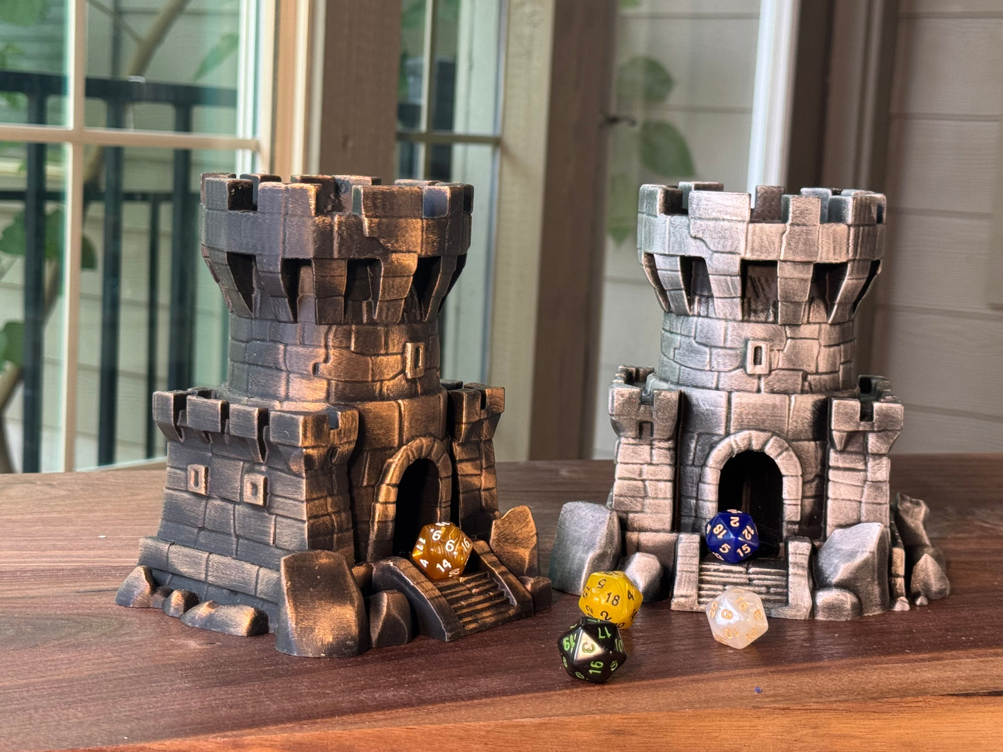 Castle Dice Tower Fantasy Gaming Accessory for DnD and RPG