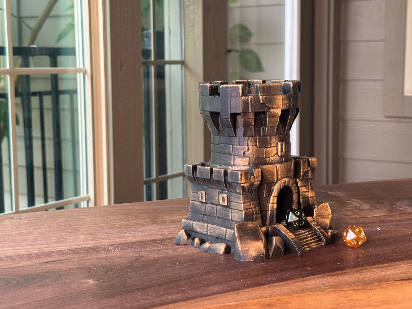Castle Dice Tower Fantasy Gaming Accessory for DnD and RPG