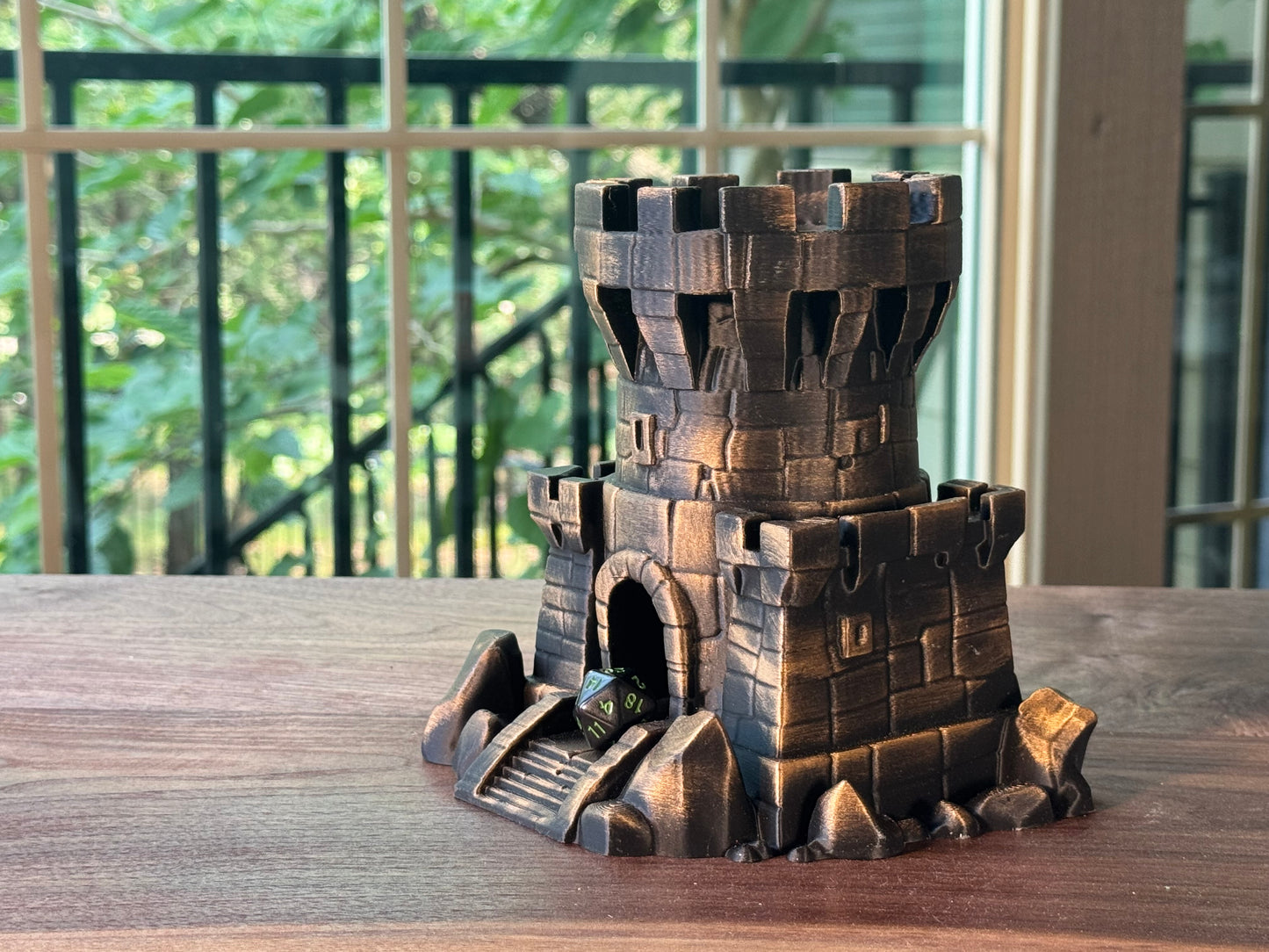 Castle Dice Tower Fantasy Gaming Accessory for DnD and RPG
