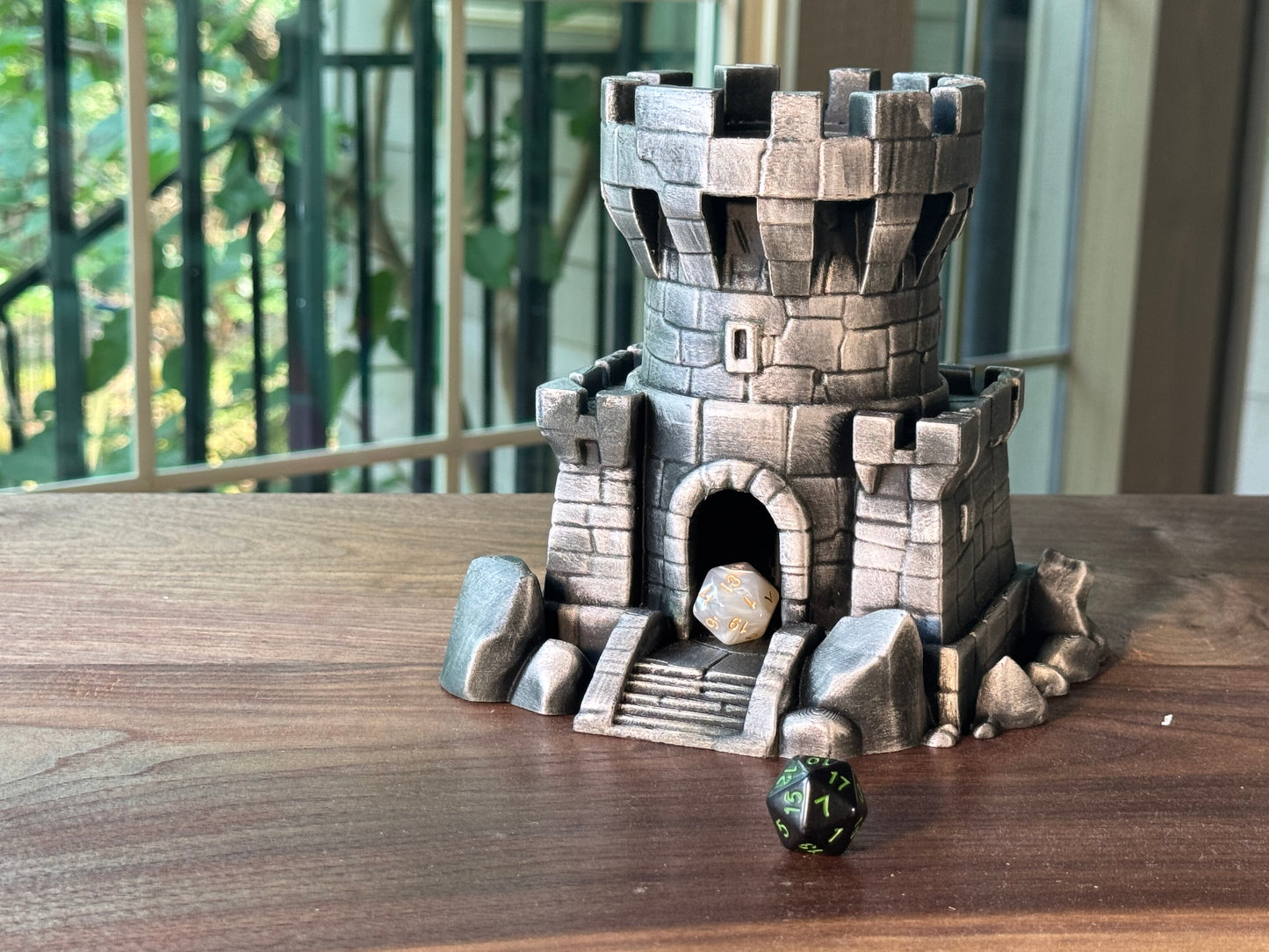 Castle Dice Tower Fantasy Gaming Accessory for DnD and RPG