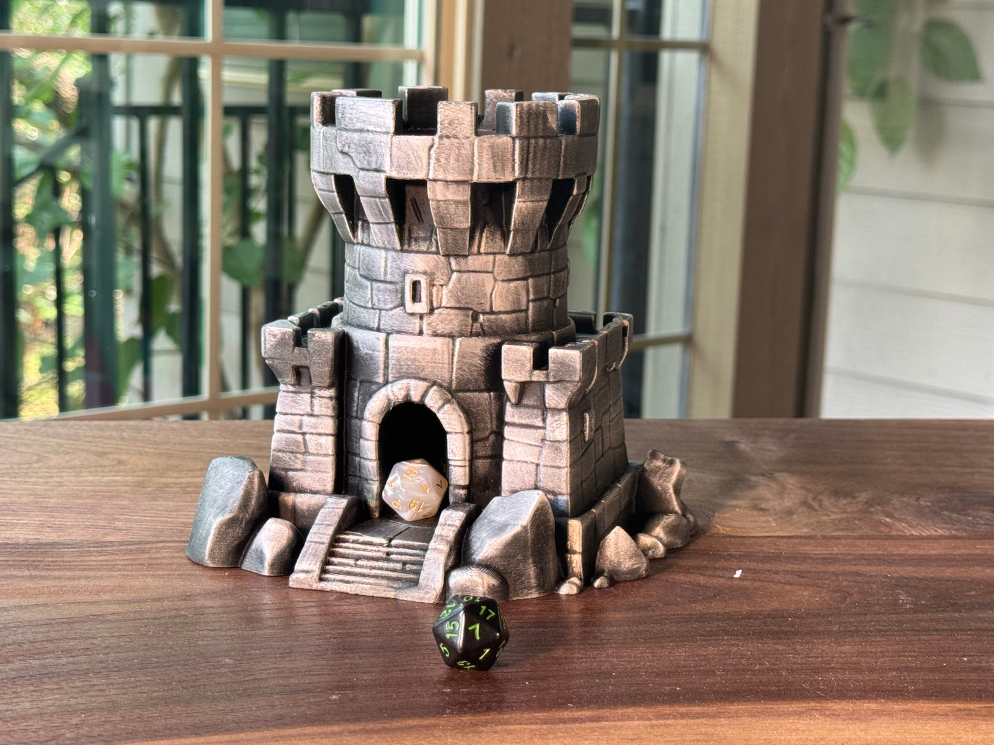 Castle Dice Tower Fantasy Gaming Accessory for DnD and RPG