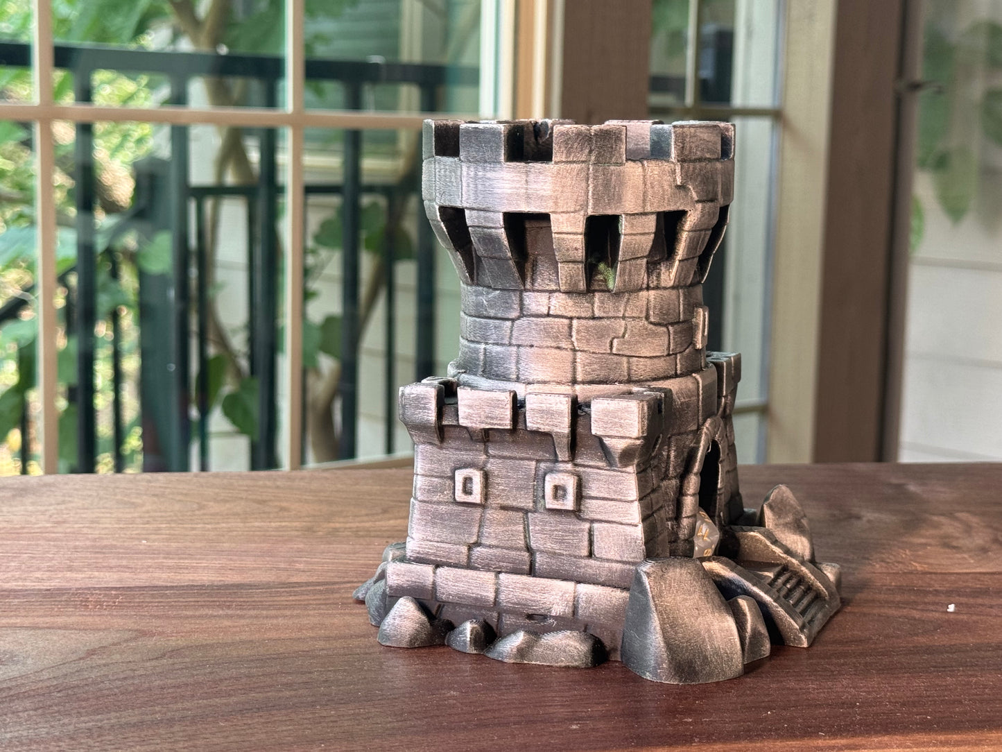 Castle Dice Tower Fantasy Gaming Accessory for DnD and RPG
