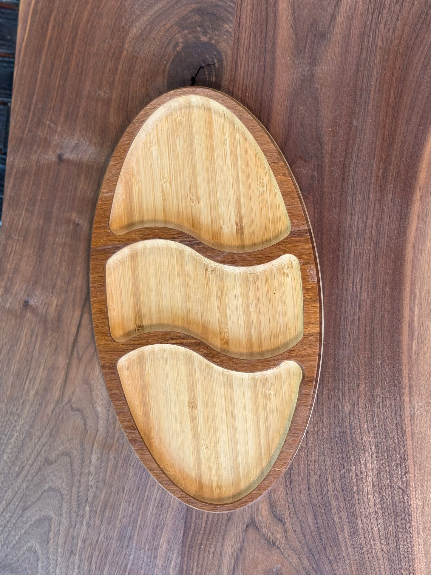 Round Bottom Carved Accessory Tray