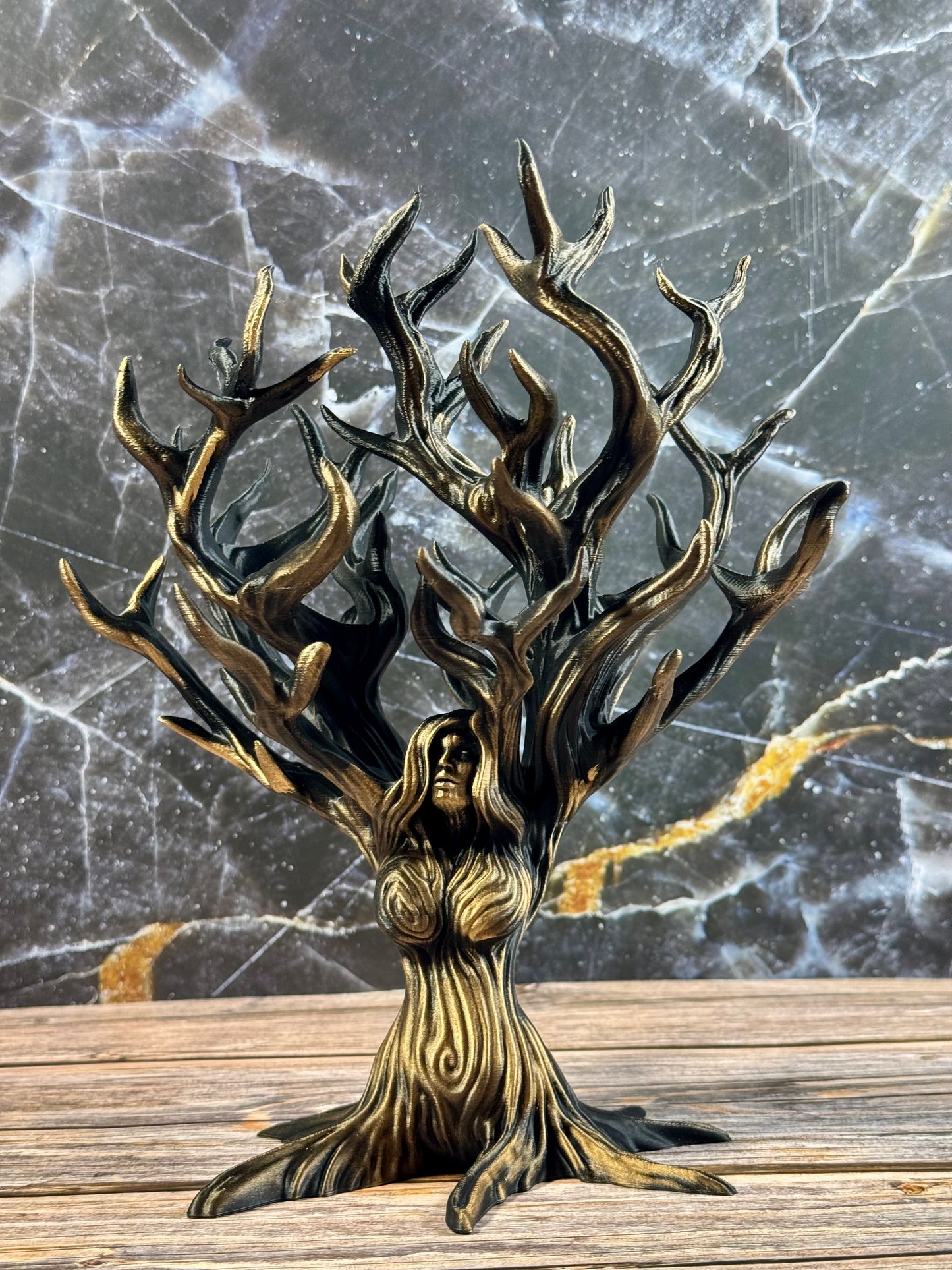 Goddess Tree Jewelry or Dice Holder Mythical Fantasy Decor for Fans