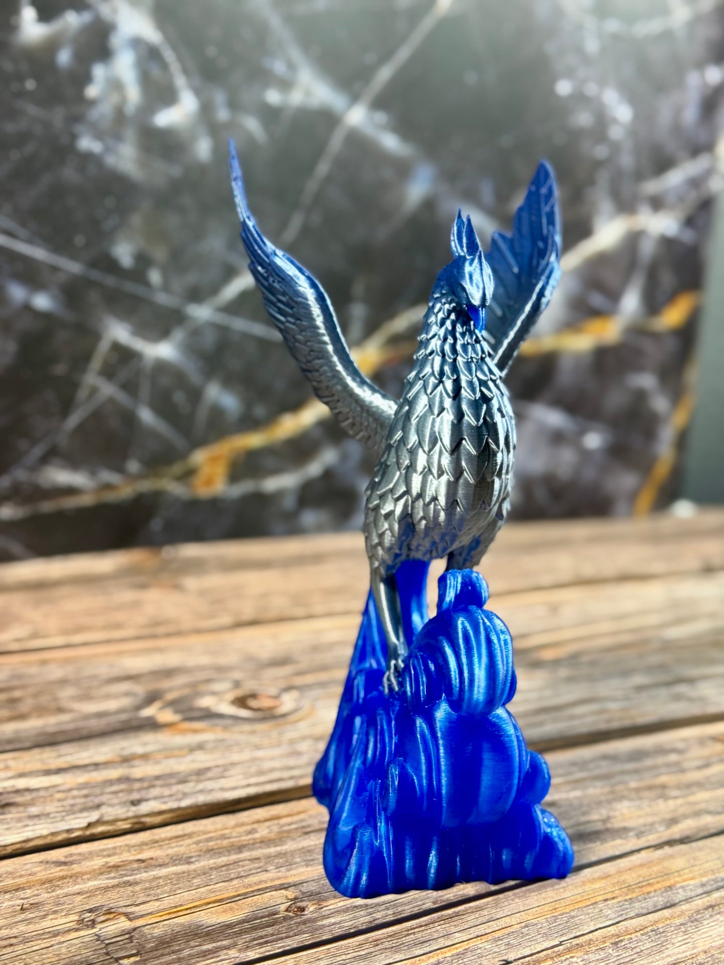 Phoenix Statue – Hand-Finished Mythical Bird Sculpture | Fire & Ice Variations