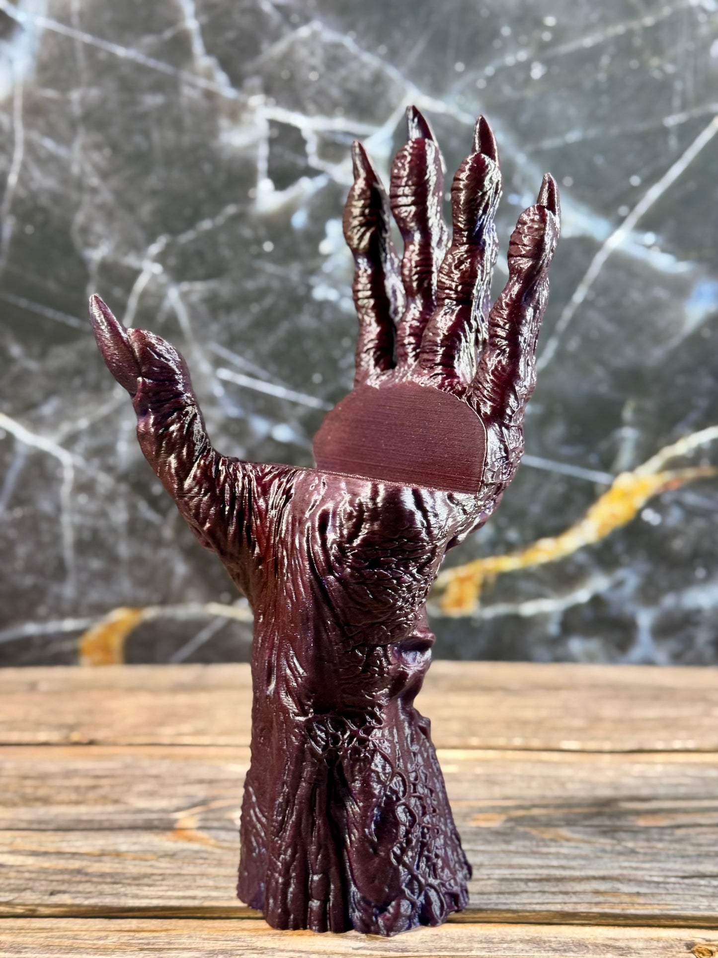 Death’s Grasp Bookholder Handcrafted Book Stand for Fantasy Fans
