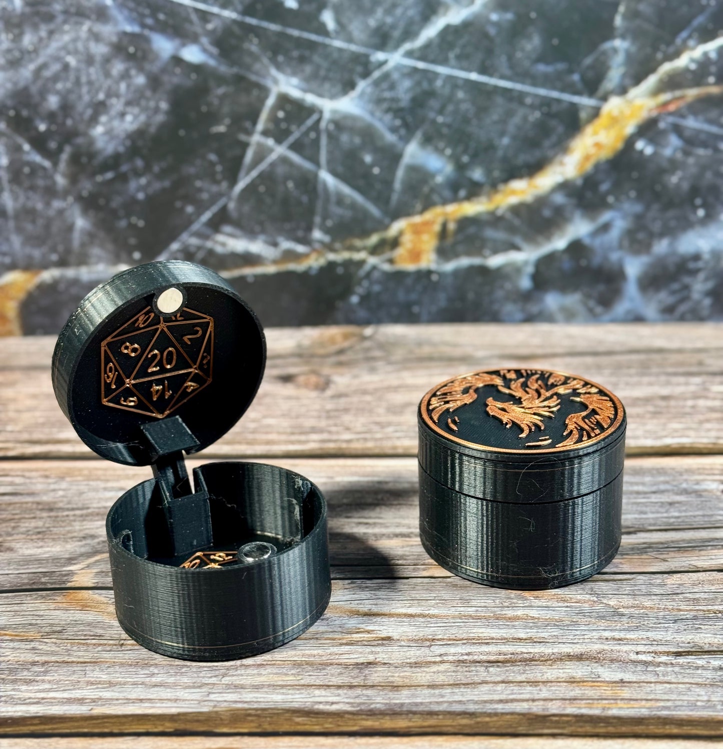 Dragon Dice Box with Magnetic Closure for D&D and Tabletop Gamers