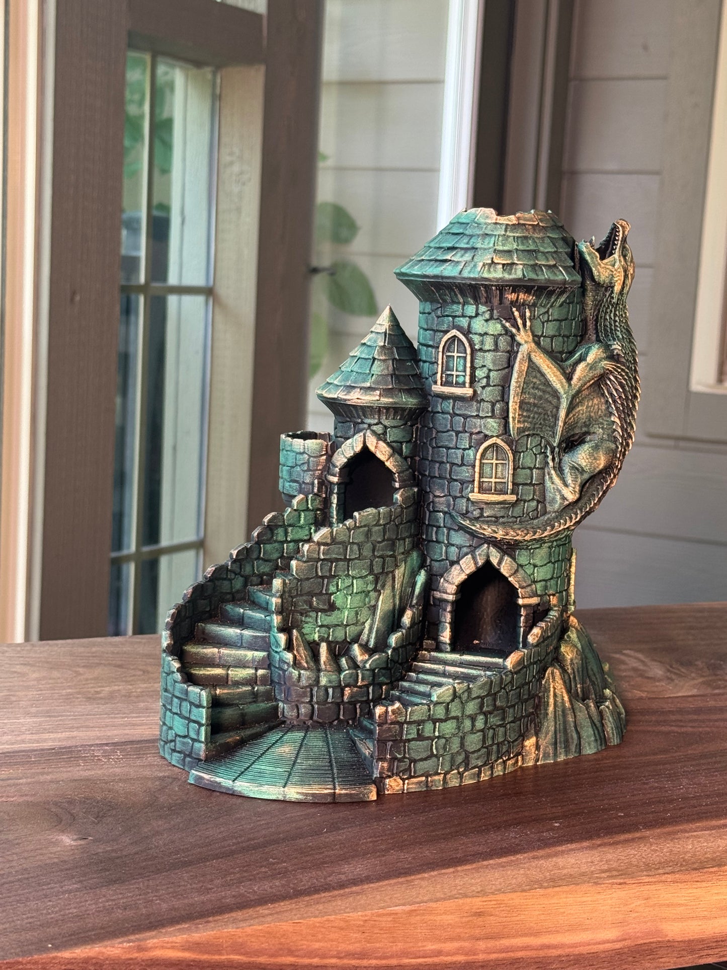 Castle Dice Tower Fantasy Gaming Accessory for DnD and RPG