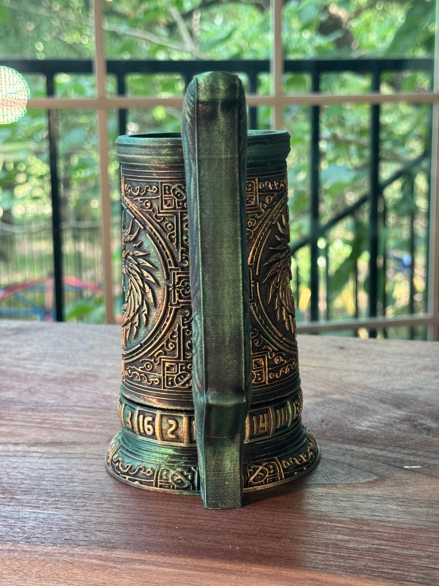 D20 Can Holder with Magnetic Dice Base – Tree of Life & More Designs