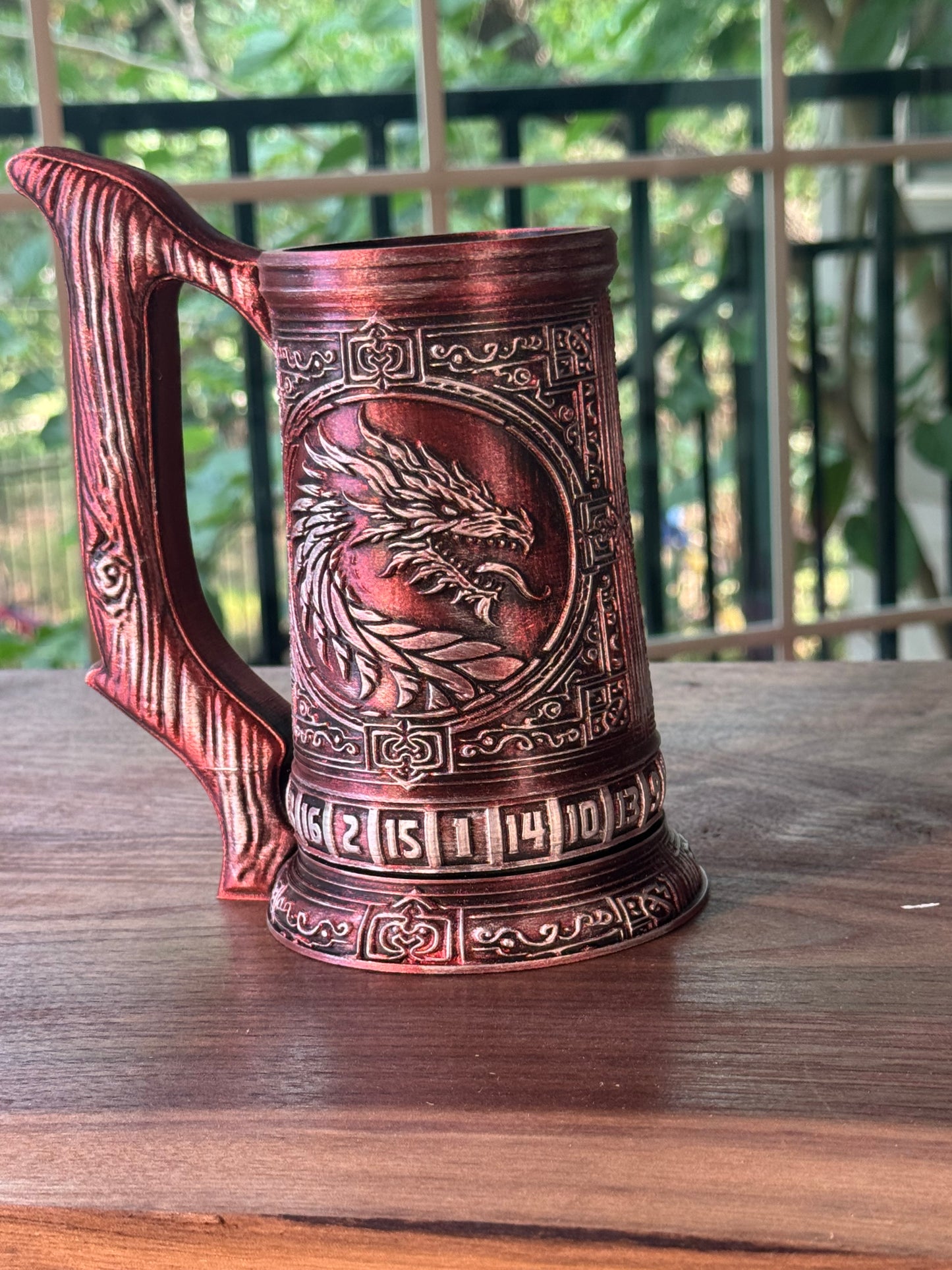 D20 Can Holder with Magnetic Dice Base – Tree of Life & More Designs