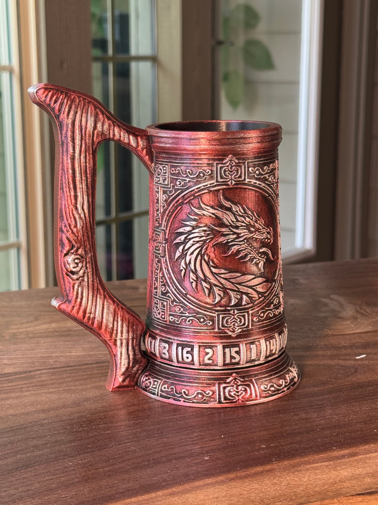 D20 Can Holder with Magnetic Dice Base – Tree of Life & More Designs